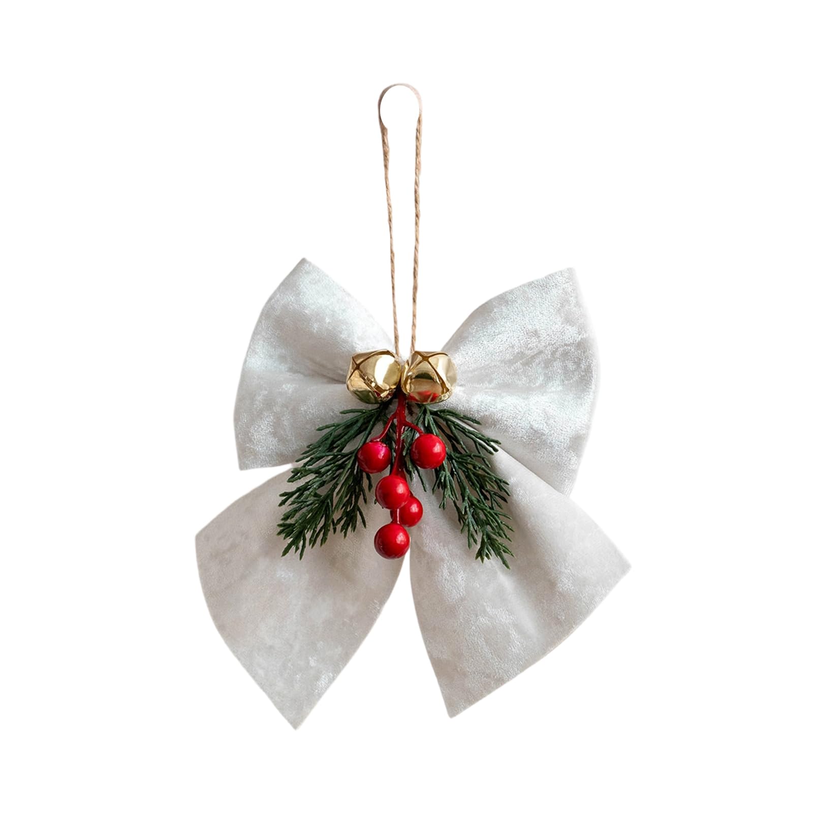 Jazuaiao Christmas Tree Bows Fabric Decorations for Holiday Homes, Elegant Design & Joyful Celebrations Christmas Tree Decoration Bow Ornaments