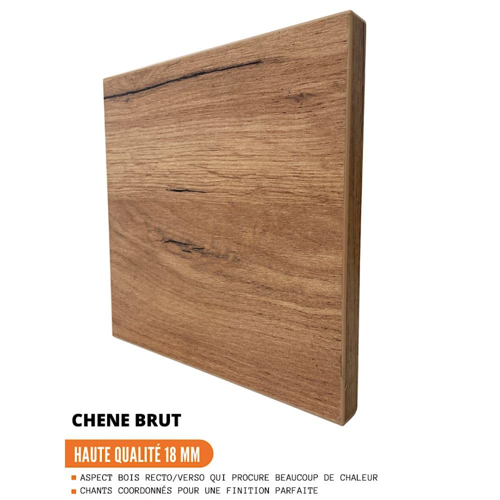 Cuisineandcie - Colonne de cuisine étagère ouverte Bellissi Chene L 20 cm