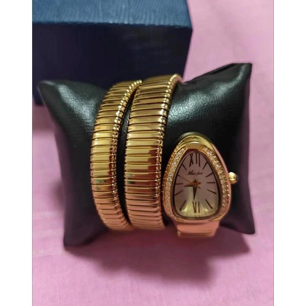 Orologio da donna al quarzo da donna, con intarsio di diamanti incastonati, orologio da polso leggero e di lusso