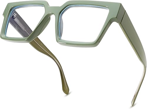 Pro Acme Gafas de bloqueo de luz azul para hombres y mujeres, estilo vintage, rectangular, rectangular, marco de computadora, lentes sin receta,
