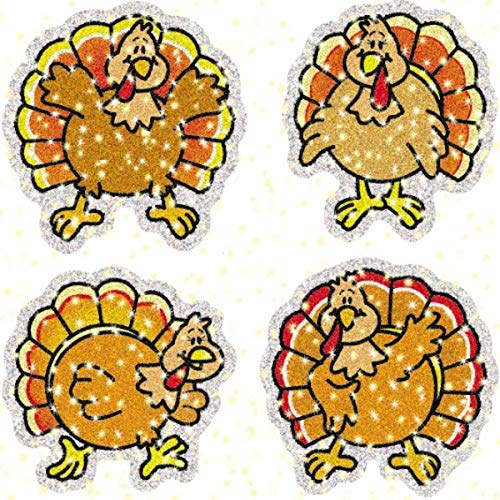 Carson Dellosa Turkeys Dazzle Stickers (2830)