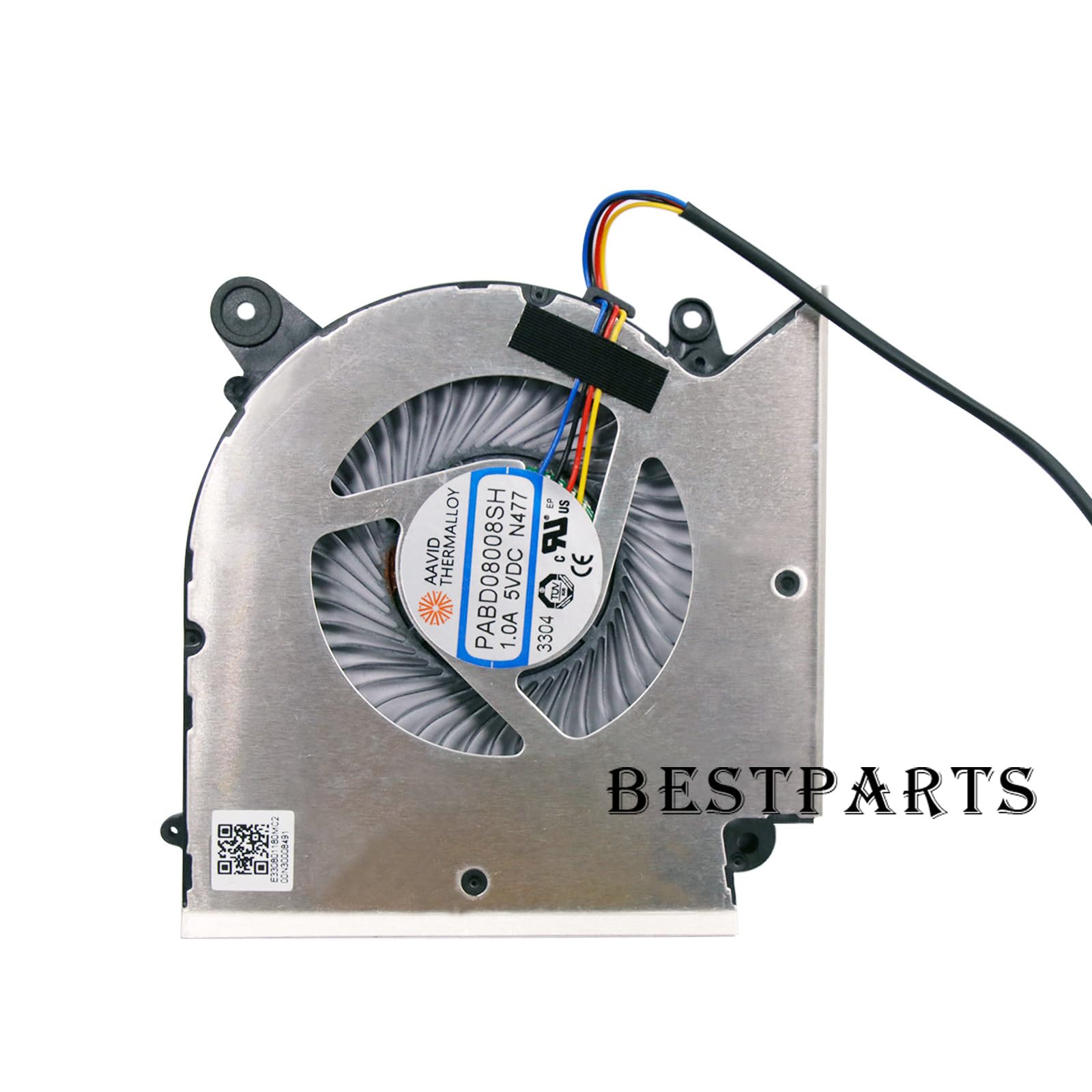 BestParts Ventilateur de refroidissement CPU + GPU de remplacement pour MSI Katana GF76-12U, 12SC 12UG 12UE 12UD 12UC, 12UGx 12UEx 12UDx 12UCx, P/N : PABD08008SH N477, PAAD06015SL N460