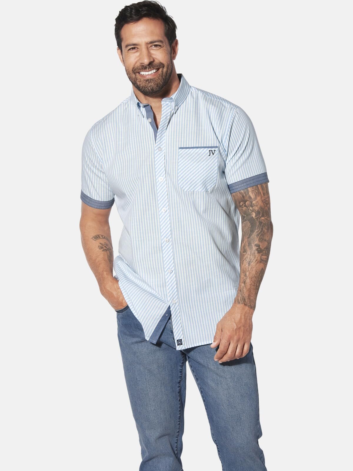 Jan Vanderstorm Homme Chemise À Manches Courtes Odheld