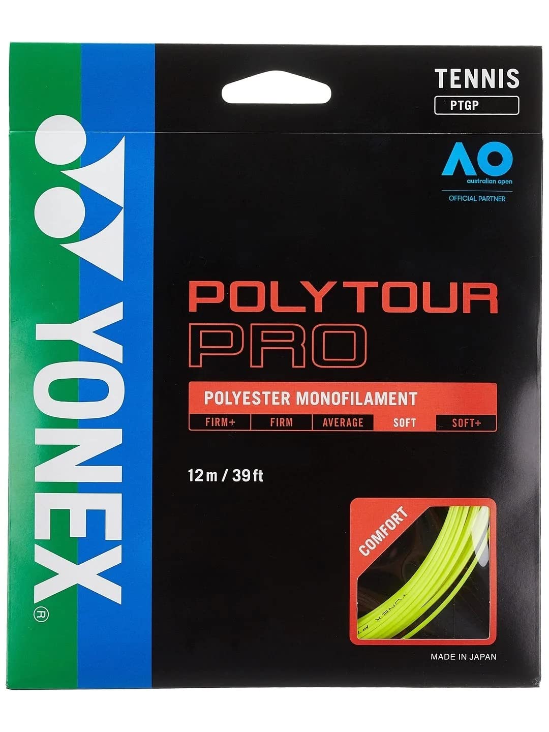 YONEX - ヨネックス ポリツアー プロ 120　200m ロール　YONEX　ブルー YONEX 【最短出荷】ヨネックス 硬式テニスストリング ポリ