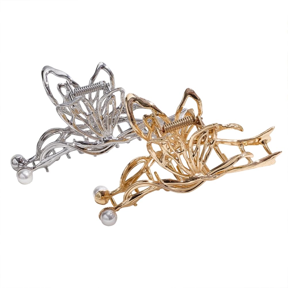 Pince à cheveux papillon : finis les cheveux qui glissent grâce à cette barrette en métal