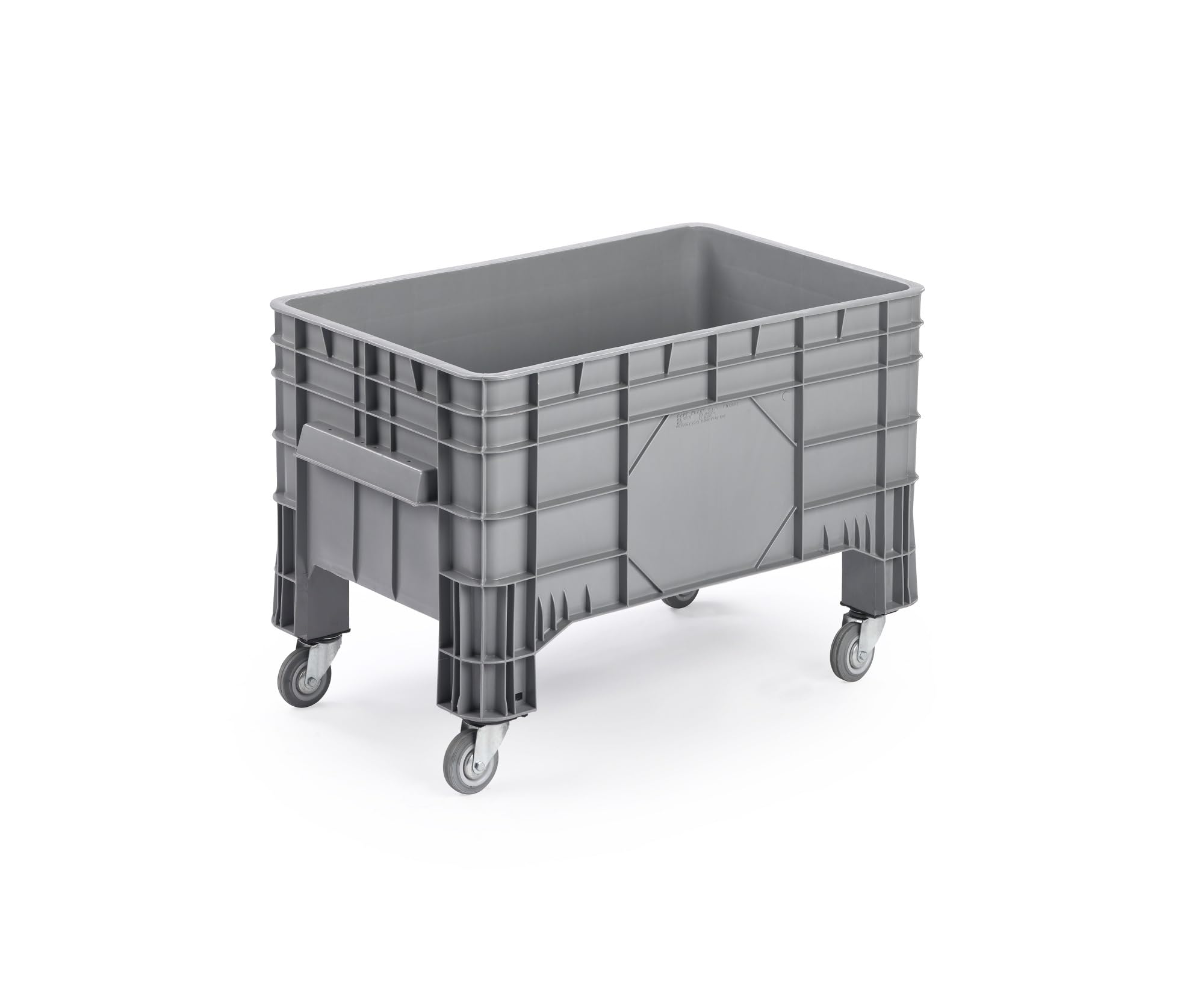 Großbehälter 1040x640x670 mm geschlossen mit 4 Lenkrollen