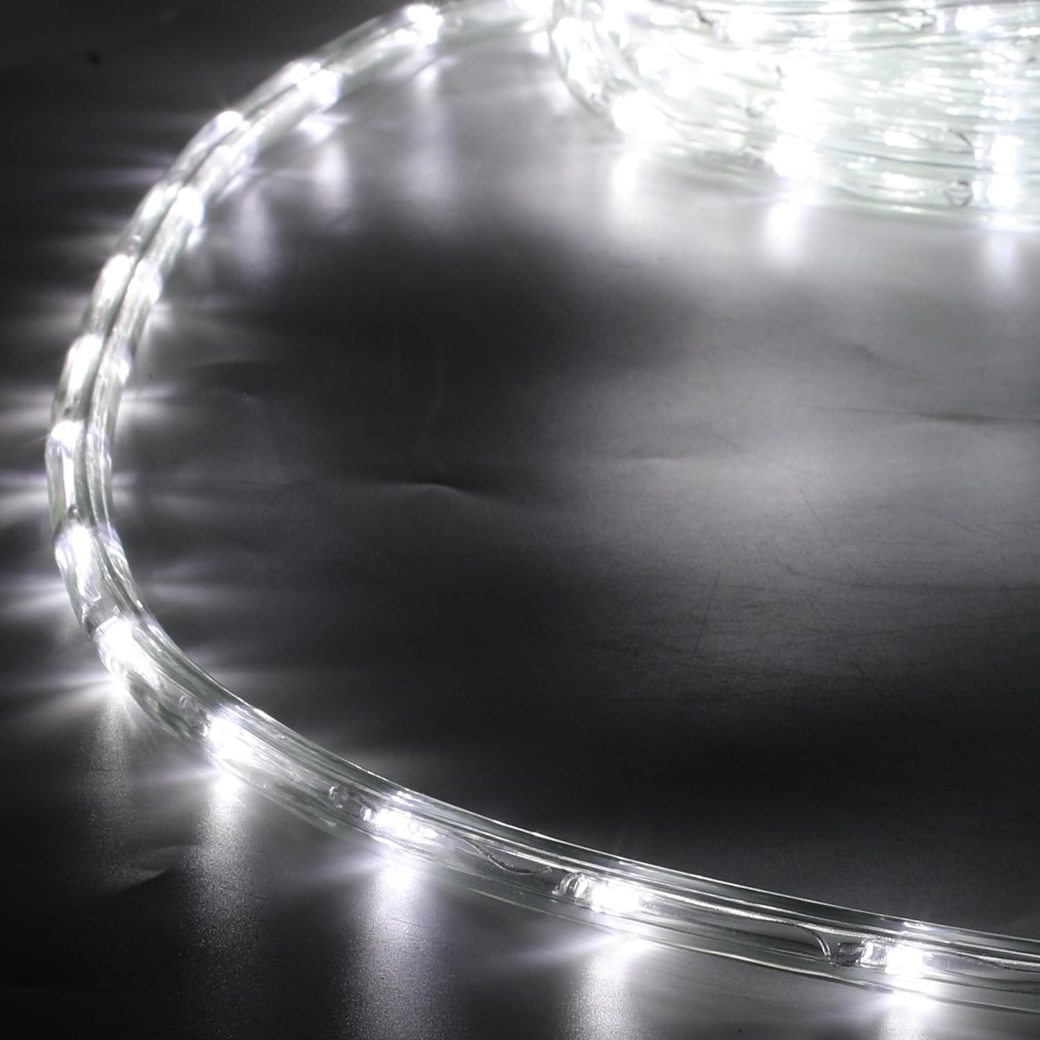 Lospitch wąż świetlny LED 30 m, 720 diod LED, zimna biel, wąż świetlny na zewnątrz z kontrolerem, wodoodporny wąż LED do dekoracji na Boże Narodzenie, wesele, dach, płot, oświetlenie dekoracyjne