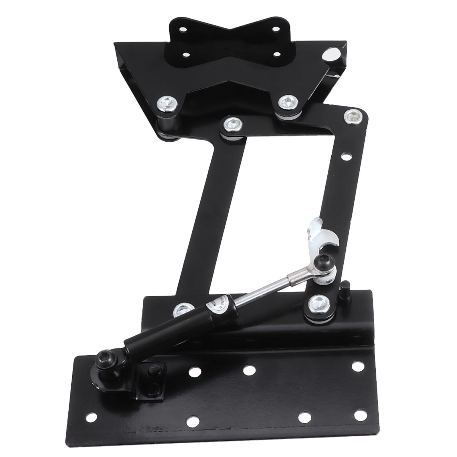 Mecanismo Hidráulico con Bisagra para Mesa Centro Elevable Marco Resistente con Amortiguador de Gas Multifuncional para Muebles Extensibles y Ahorro de Espacio