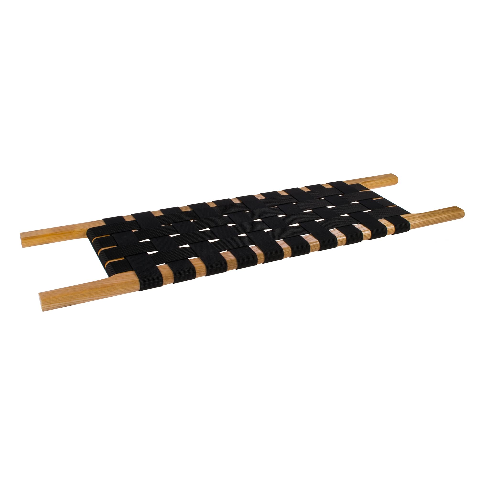 Siège de canoë en bois de frêne avant/centre/arrière - Siège en sangle avec tressage de ceinture pour canoë Canoe - Siège en sangle tressée (frêne, 66 x 26 cm)