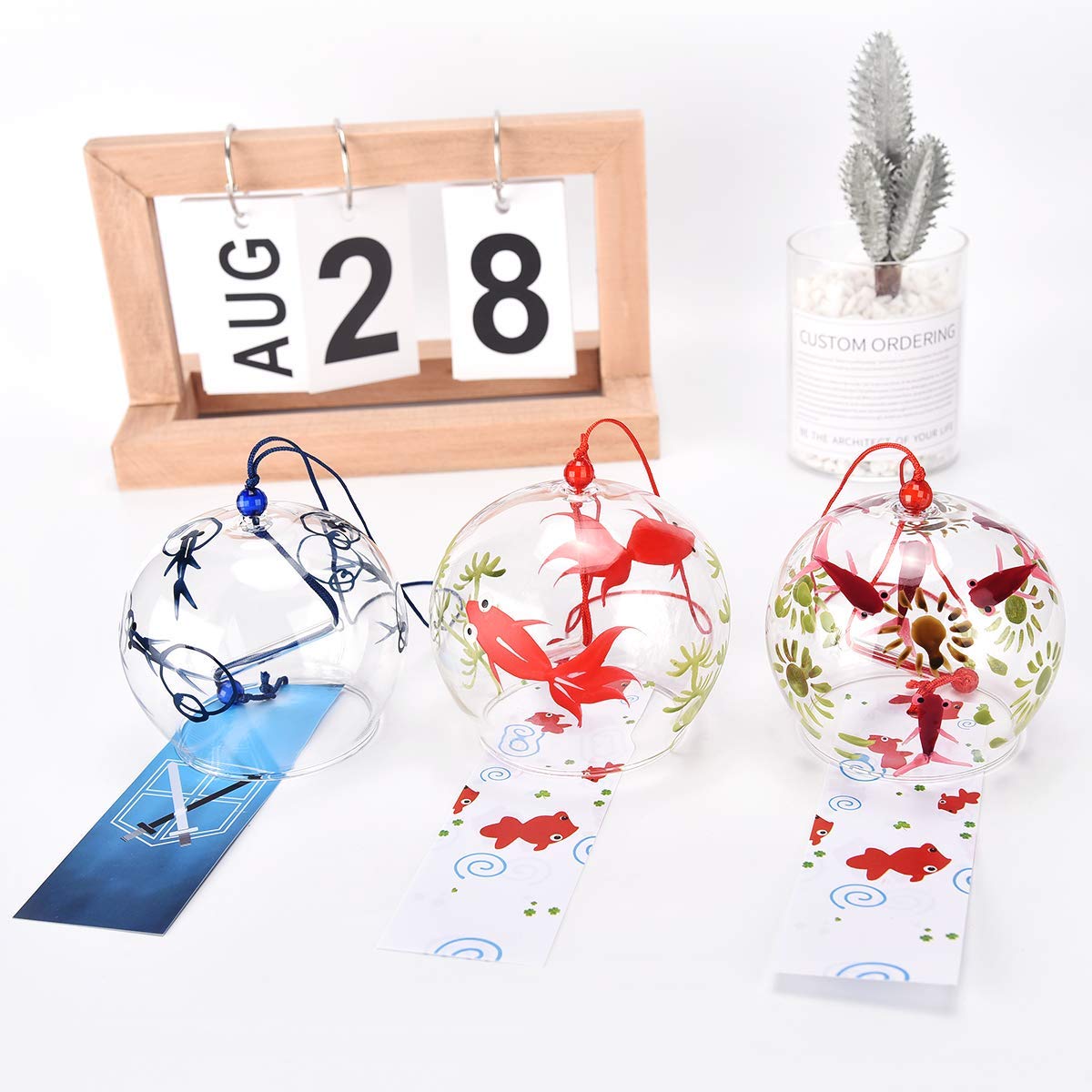Blue Goldfish Glass Wind Chime—Summer Breeze