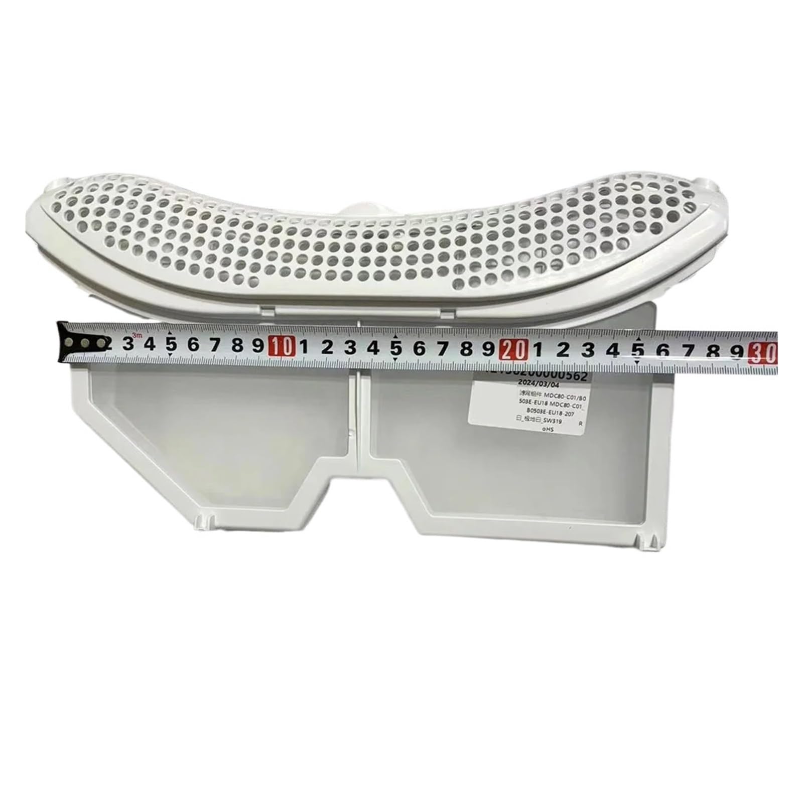 Filtro de algodón for lavadora, elemento filtrante for secadora con bomba de calor, compatible con Midea TH90VL8G, MH90-L05J,MH80-GFL03W