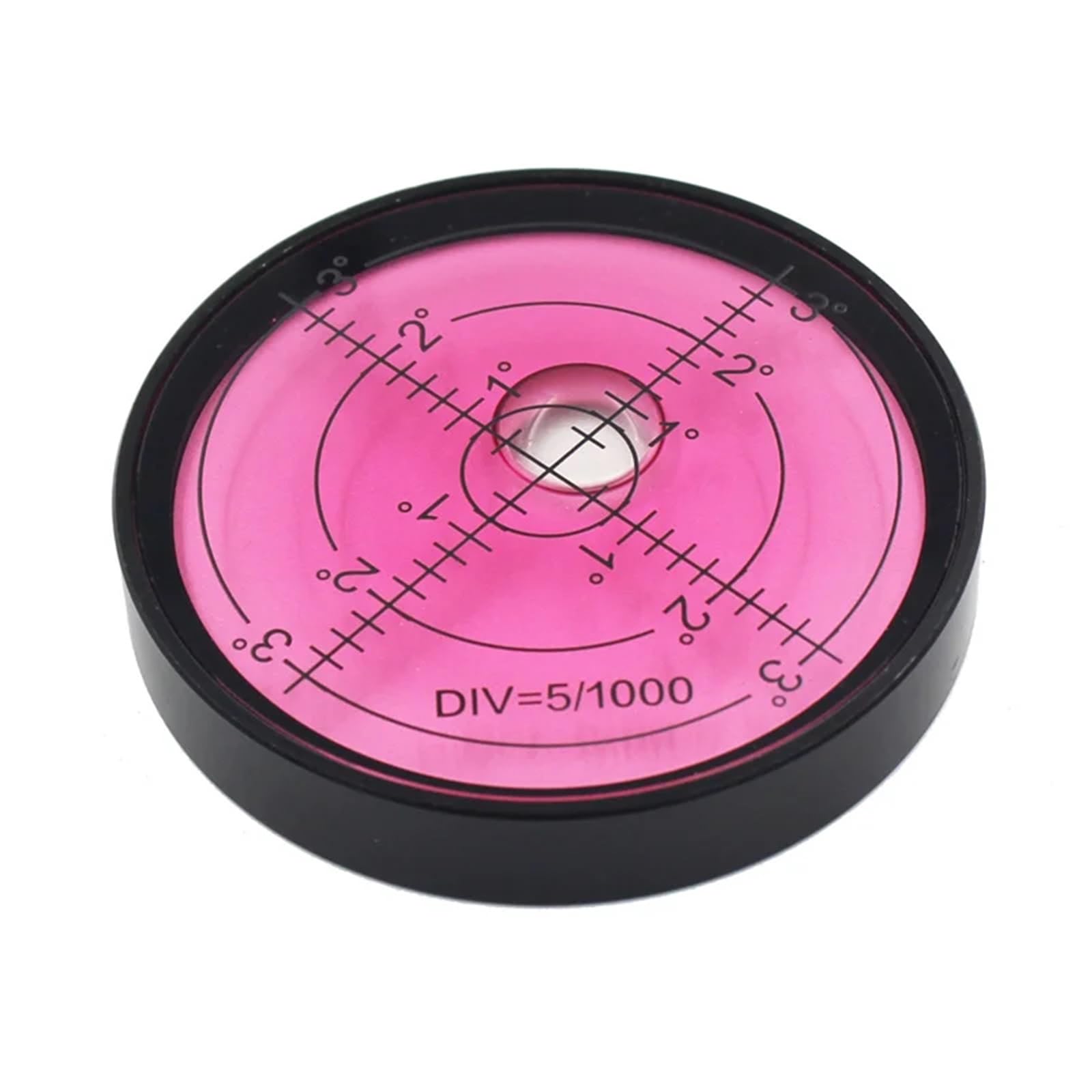 Niveau à bulle magnétique universel rond multicolore en métal, outil horizontal, diamètre 60 x 10 mm, 1 pièce