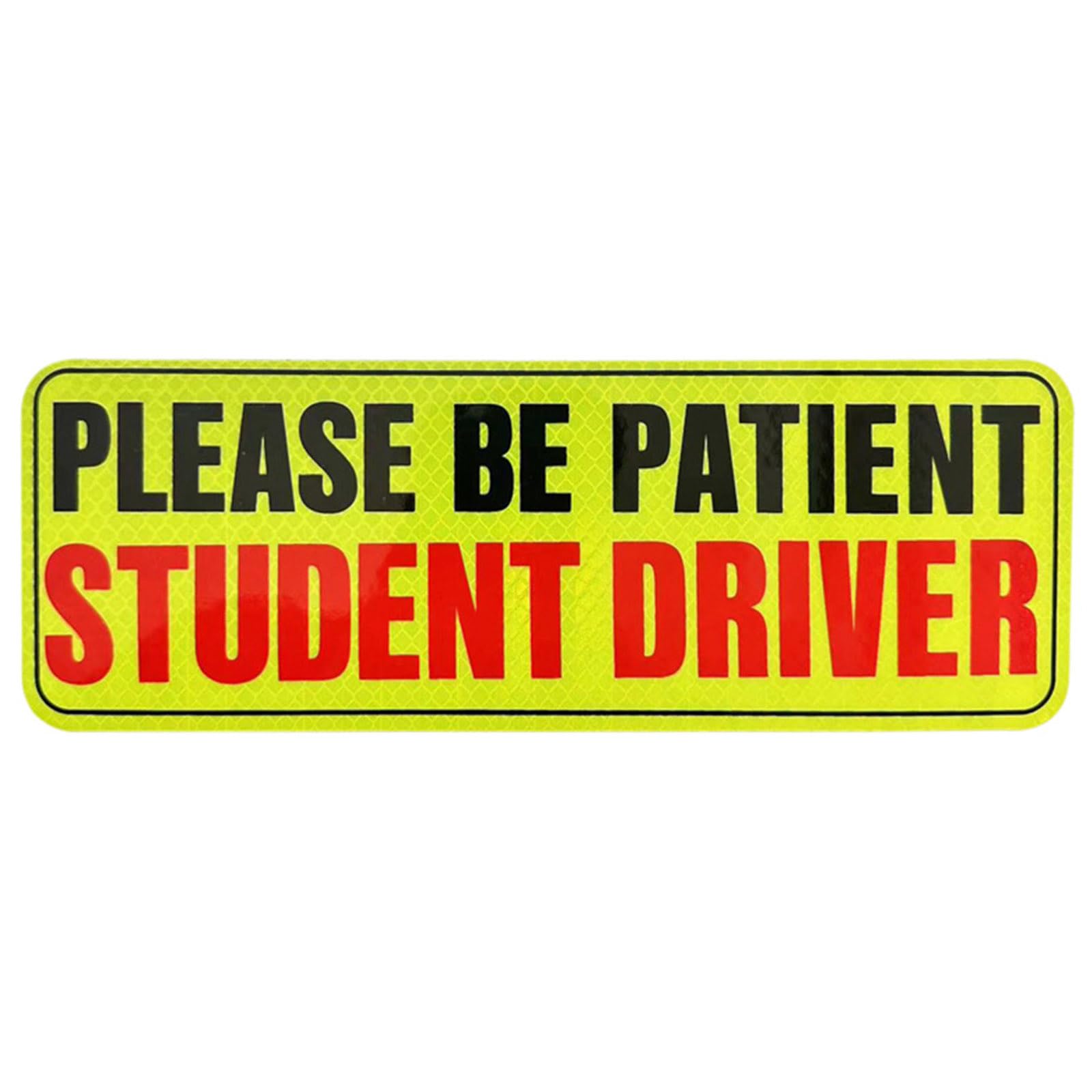 Reflective Sticker New Driver Magnet for Car Warning Driver Magnet Student Signs Beginner