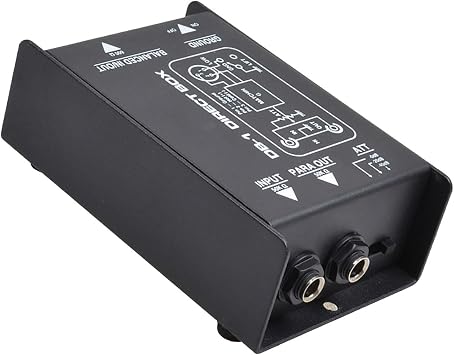 Durable Metal Passive Box Electric Lift Switching for Electric Guitar Bass 0DB -20dB -40dB