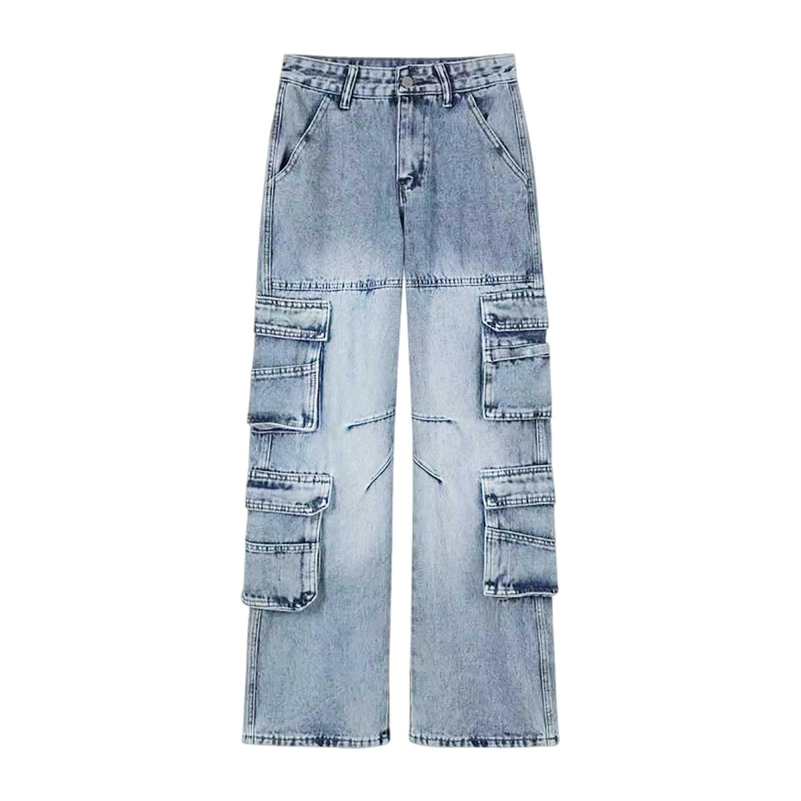 Lässige Hose mit hohem Bund, weiche Hose mit Taschen, bequemer elastischer Bund für Alltag und Entspannung