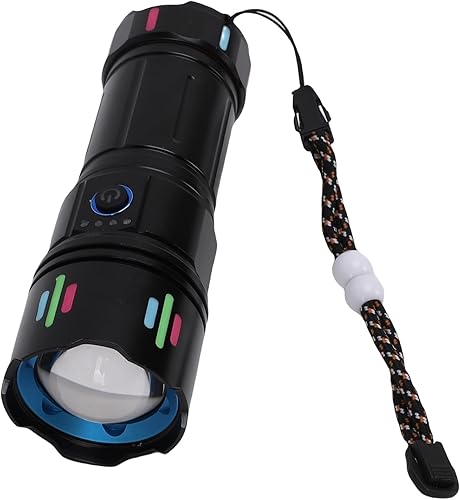 Miniatura 3 de Super Bright Flashlight, 1800lm LED Rechargeable Flashlight, Cool Fluorescent Strips for Emergency, Camping, Hiking