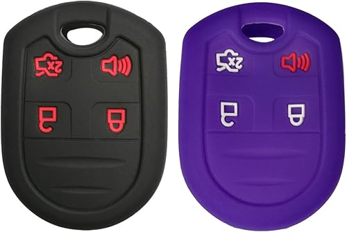 Funda protectora de silicona para llavero de Coolbestda para Ford F150 F-150 F250 F350 Mustang Fusion Explorer Taurus Expedition Lincoln MKS MKX MKZ