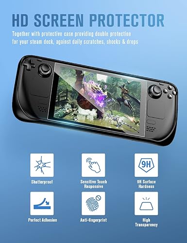 Miniatura 5 de TOPVELO - Funda protectora para cubierta de vapor con 2 protectores de pantalla funda protectora de poliuretano termoplástico con diseño