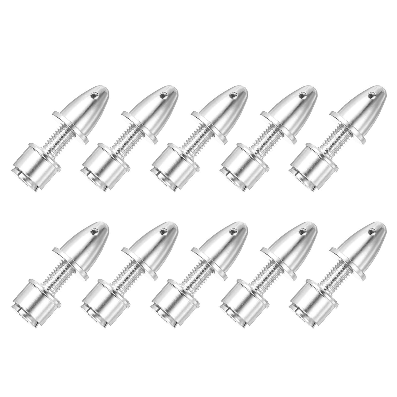 sourcing map Propeller Adapter RC Plane Airplane Spinners, 3/3.17mm Aperture and 5mm Output Axle Propeller Adapter Saver for Shaft Brushless Motor Speed Controllers, Pack of 10