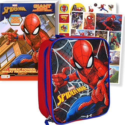 Kid's Soft Rectangular Insulated Lunch Bag … (Spiderman Lunch Set)