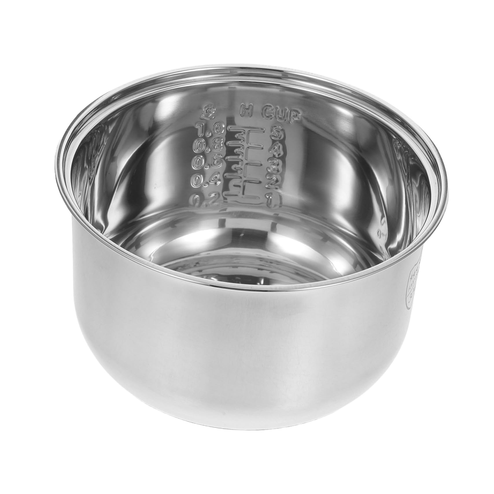 OFFSCH Stainless Steel Rice Cooker Inner Pot Replacement Compatible with Various Brands for Steaming Porridge and Daily Cooking Needs