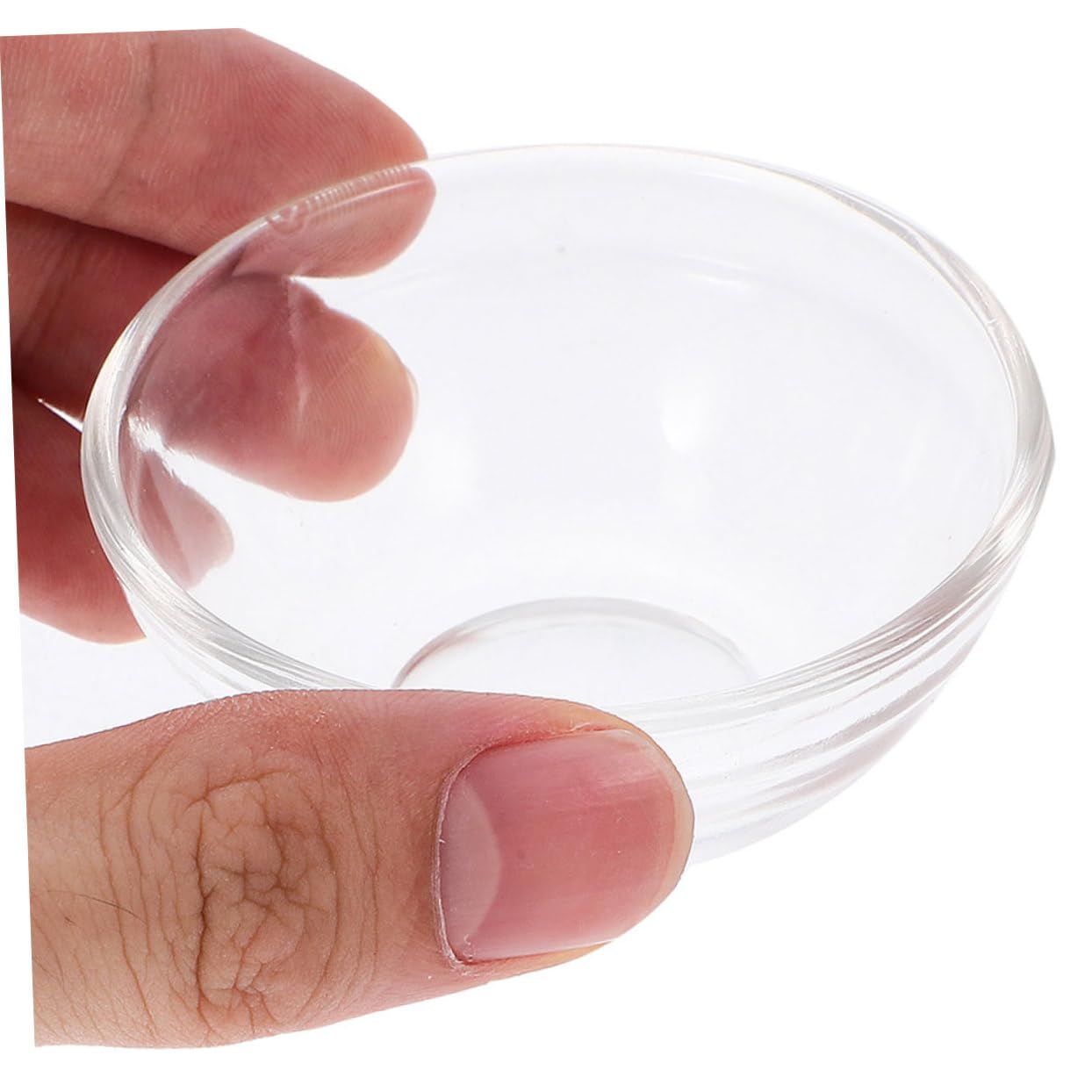 10 pezzi Ciotole in Vetro Trasparente Impilabili per Dessert Salse e Spezie Design Facile da Resistente e Versatile per Servire