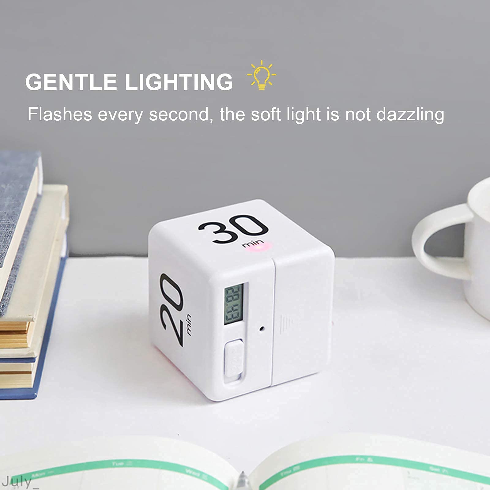 Feilifan Cube Timer, Kitchen Timer Kids Timer for ADHD Productivity