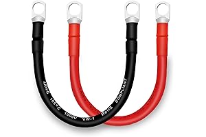 4 AWG Battery Cables with Terminals - Premium Performance for Your Vehicle