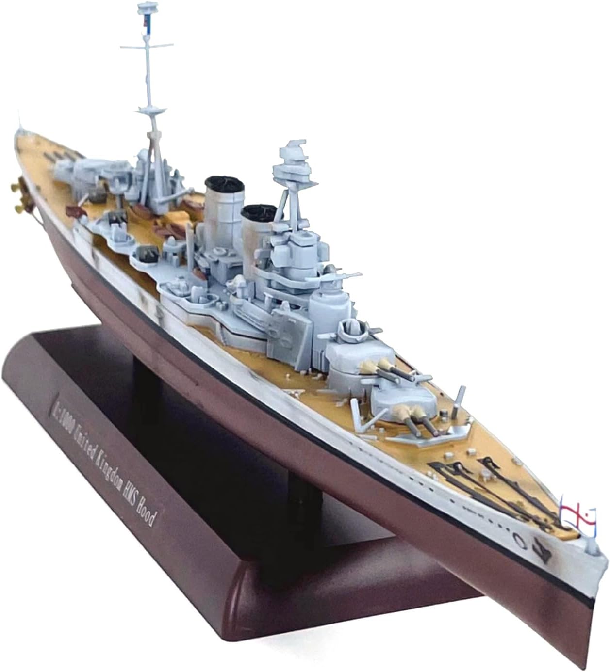 CHICHIYANG 1:1000 Scale United Kingdom HMS Hood Battle Cruiser Model Alloy Die-Cast Nautical Warship Miniature for Boat Enthusiasts