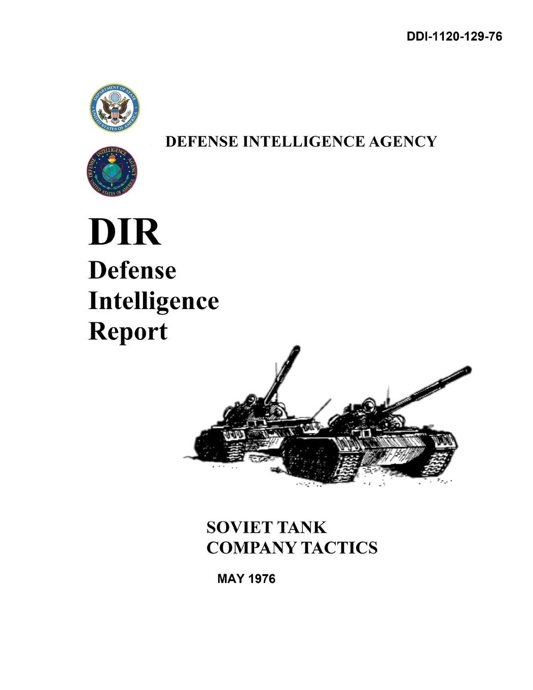 Soviet Tank Company Tactics: Defense Intelligence Report