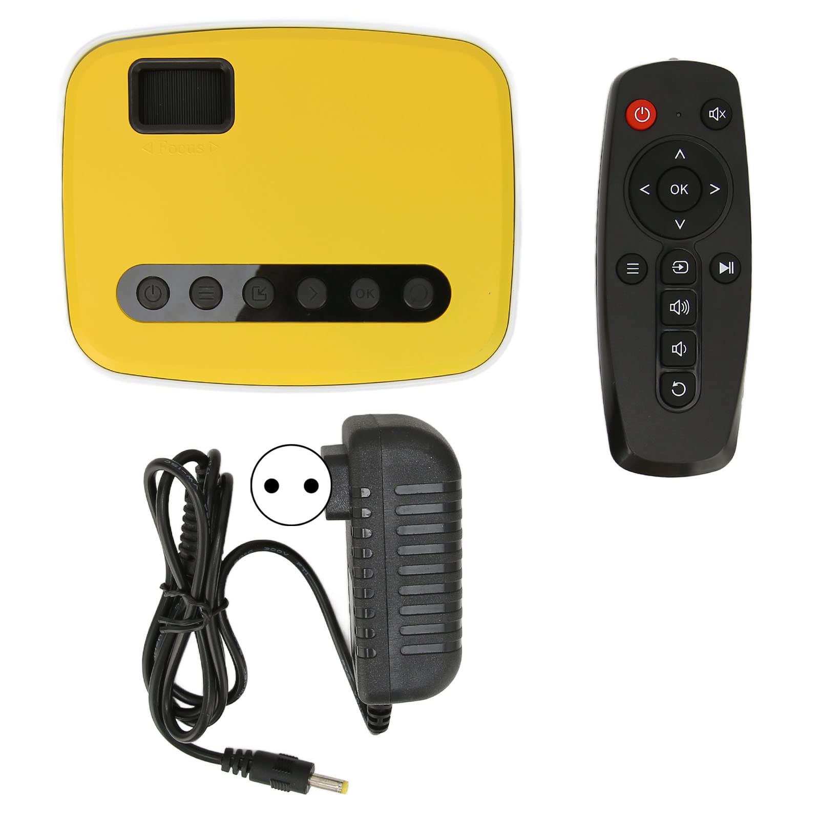 Mini Proiettore da 5 Pollici, Proiettore Cinematografico Portatile, Videoproiettore Home Theater Full HD 1080P, Proiettore Smart Home per iOS, Android, Disco U, Disco Rigido