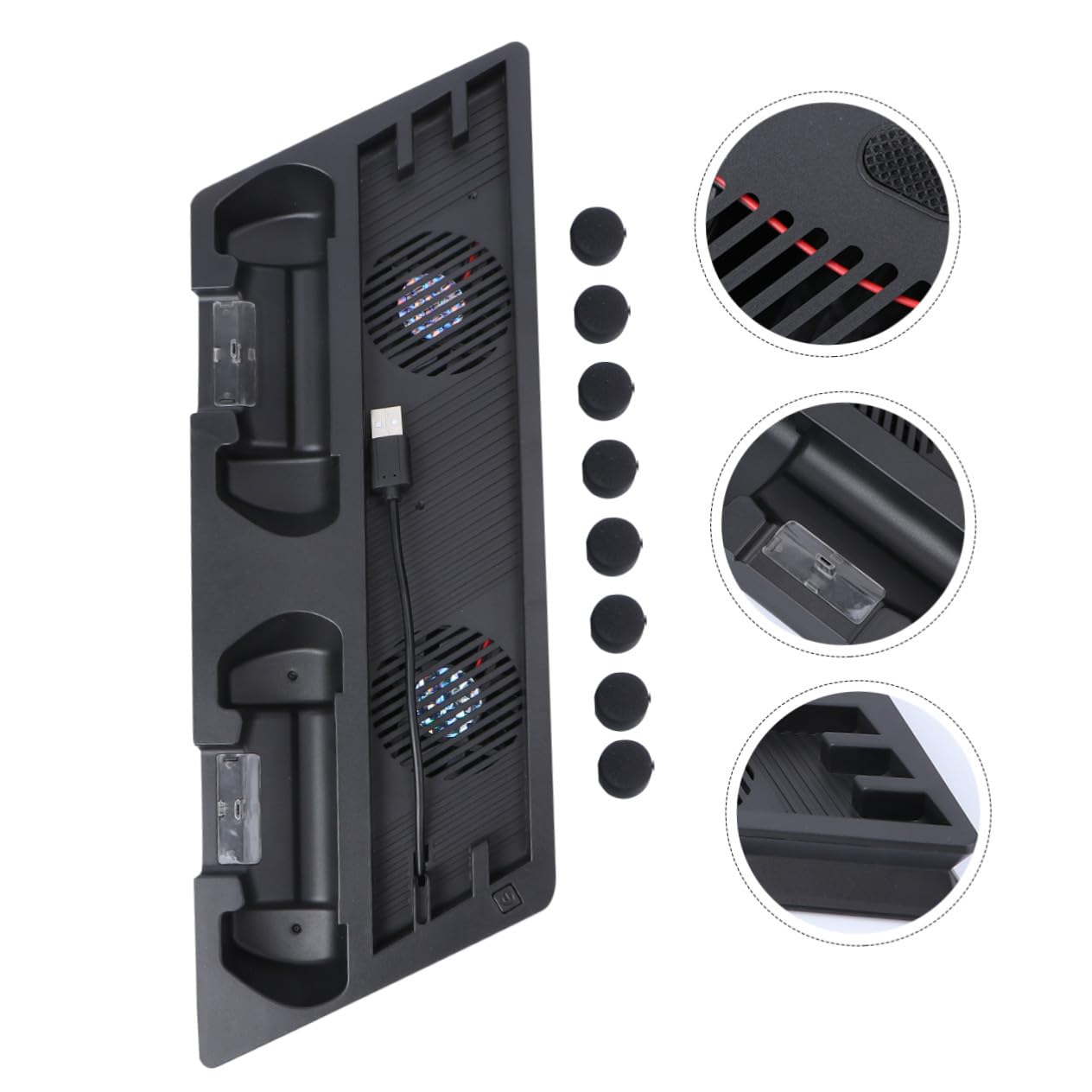 DOITOOL Soporte De Enfriamiento para Pro Soporte Vertical para Consola Estación De Carga Dual para Sistema De Enfriamiento y Carga