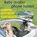 Temvue Stroller Phone Holder,Universal Phone Mount Clamp,360° Rotation, Suitable for All Types of Poles Such as Baby Strollers, Microphone Holders, tripods, etc,Applicable to All Mobile Phone Models.