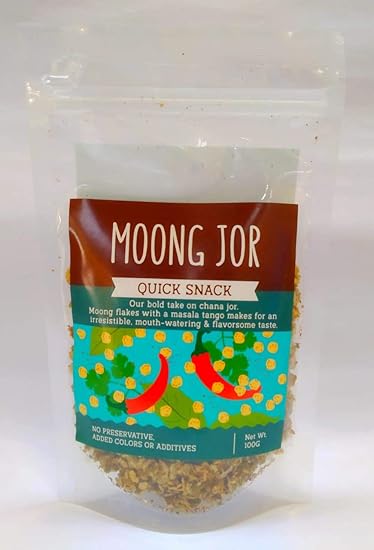 Healthy Buddha Organic Moong JOR Garam (Flakes) (100GR) Pack of 2