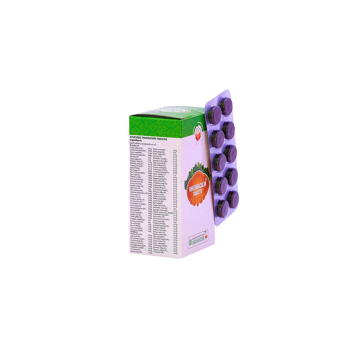 Vaidyaratnam Rheumacalm Tablet 100 Tab - Image 2 thumbnail
