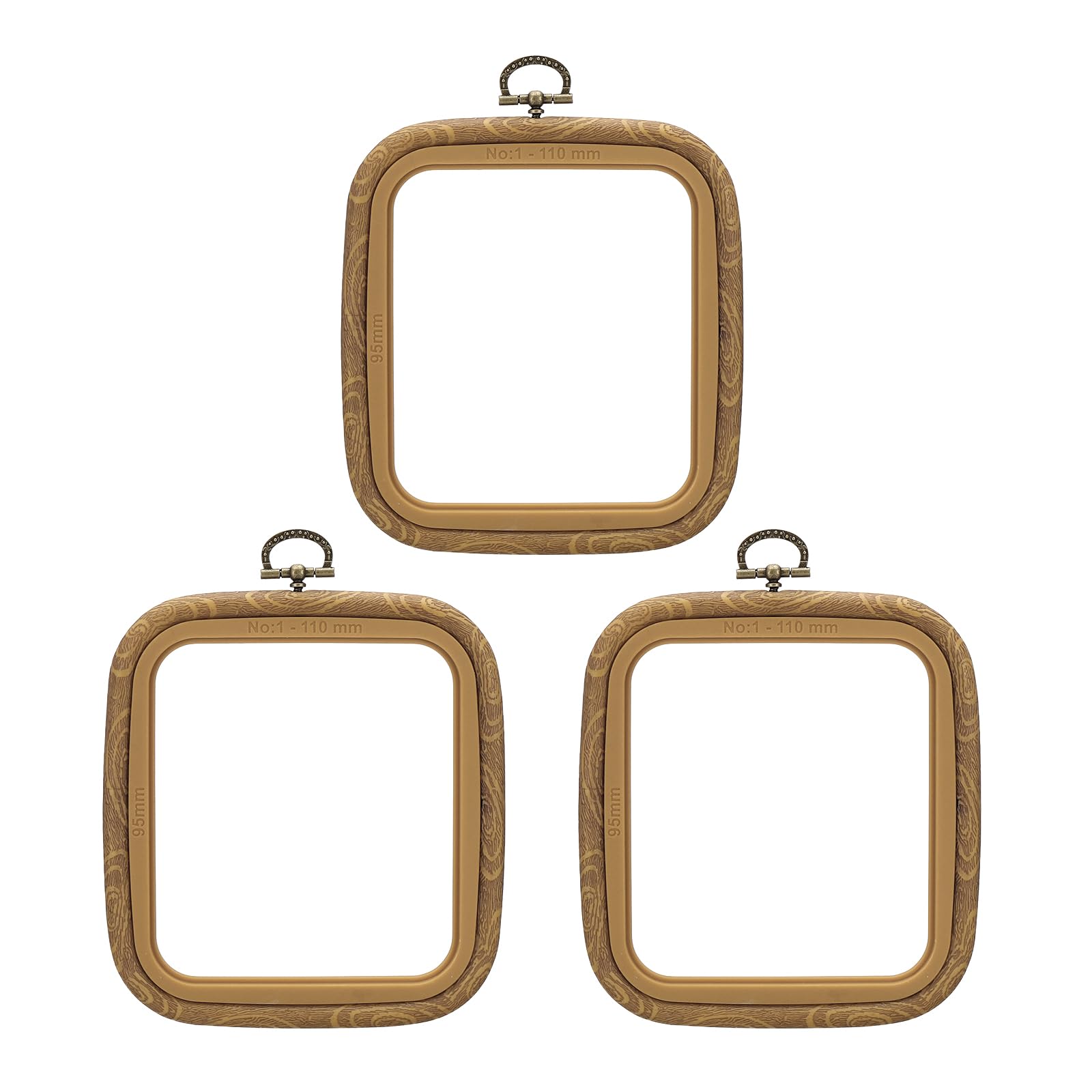PATIKIL 4x3.7inch Embroidery Hoops