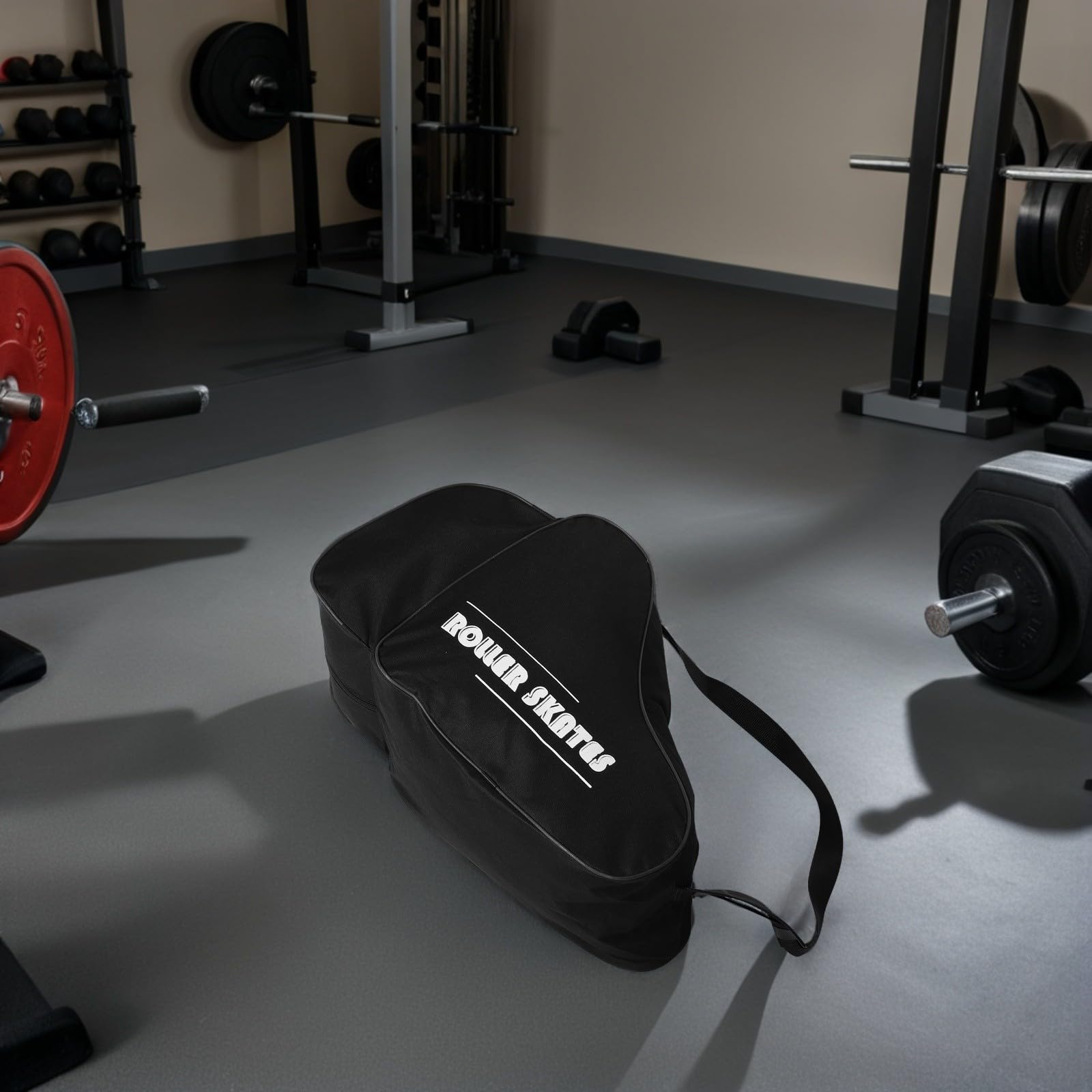 SOIMISS Borsa per Pattini a Rotelle e Ghiaccio 2 Pezzi Imbottitura Spessa Zaino Traspirante Scomparti Multipli Tracolla Ergonomica per Trasporto Comodo per Pattinaggio Indoor e Outdoor
