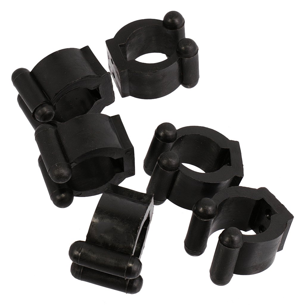 LEIPUPA 12Pcs/Lot Pool Cue Billiard Stick Rack Clips - Durable Plastic, Black - Billiards Cue Holder - Pool Table Supplies Parts