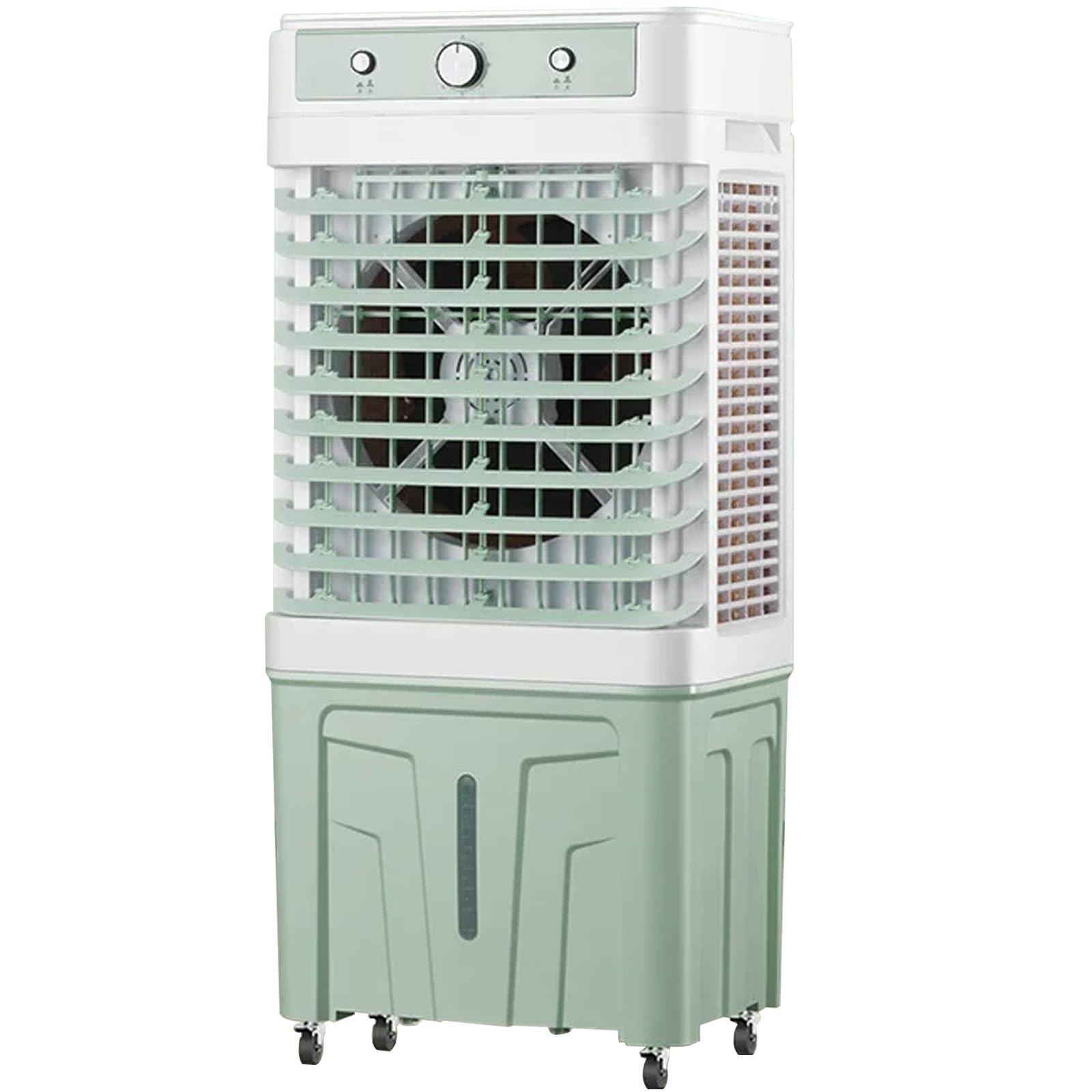 Portable Air Conditioner, Evaporative Air Cooler with 45L Tank, 3 Speeds, 90° Oscillation, Standing AC Unit on Wheels