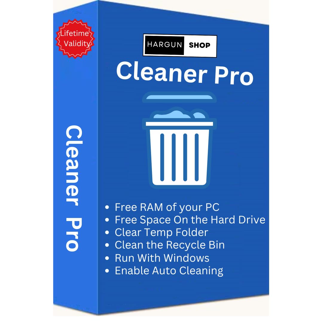 Hargun Shop Cleaner Software for PC | Ram & Hard Drive Cleaning | Lifetime Validity | Email Delivery in 2 hours- No CD (B0D2S16P6G) Amazon Price History, Amazon Price Tracker