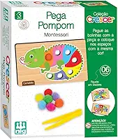 Nig Brinquedos Jogo Educativo Madeira Crescer Pega Pompom