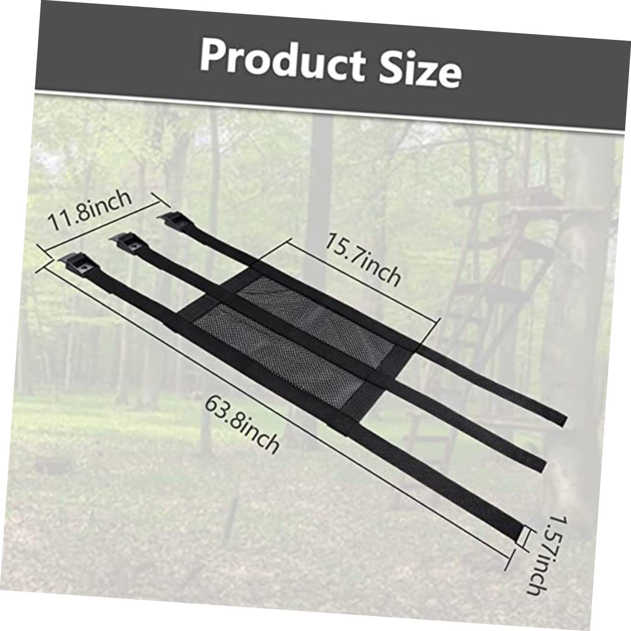 WOFASHPURET Adjustable Mesh Chair for Tree Stands Portable Replacement Seat for Outdoor Activities Durable Design for Hunting Camping and Fishing