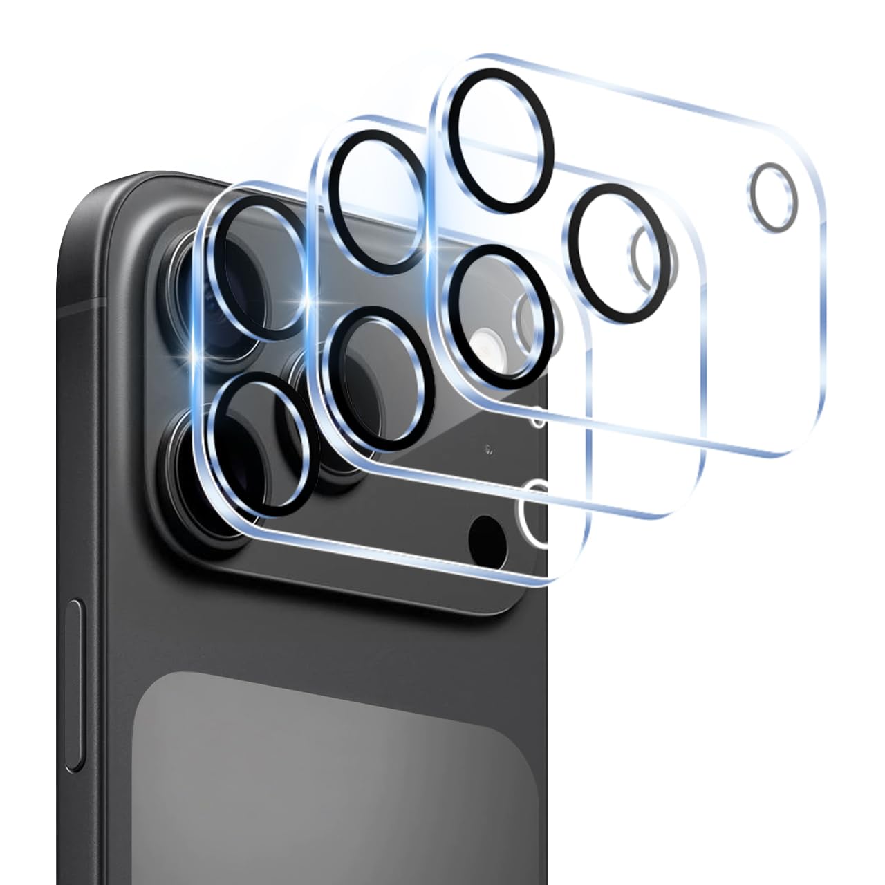 【3枚セット-国産旭硝子素材】 対応 iPhone 17 pro カメラ保護 フ…