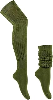 Calcetines gruesos alargadores para mujer, calcetines coloridos por encima de la rodilla