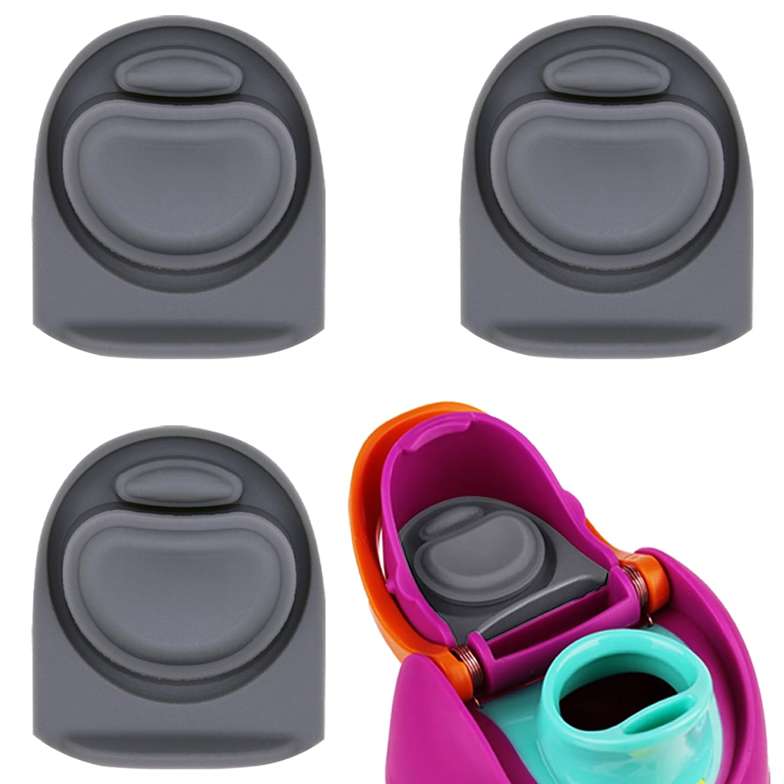 BMSQOFD 3 Pcs Replacement Lid Rubber Seal for Owala FreeSip 24oz 32oz, Replacement Stopper Gasket Parts Compatible with Owala 16/19/24/32/40oz Water Bottle Insert Silicone Accessories A2B1 โ image 1