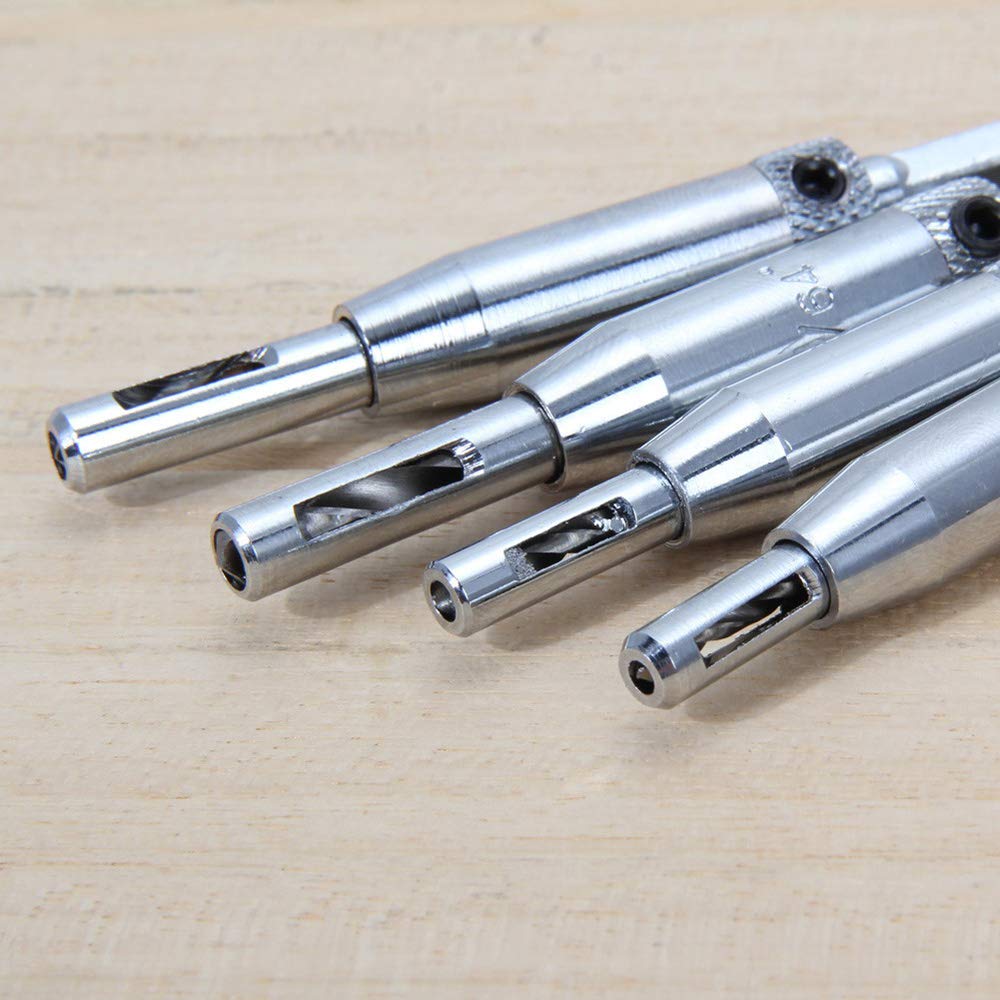 4 Selbstzentrierende Bohrer-Bits – 5/64\", 7/64\", 9/64\", 11/64\" Für Holz & Möbelbau