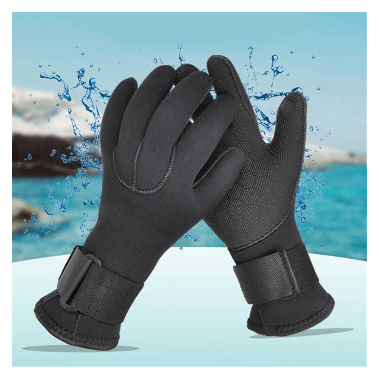Guanti Da Immersione Guanti da immersione Guanti in neoprene addensato antiscivolo da 5 mm Guanti da immersione resistenti all'usura caldi for sport acquatici all'aperto Ampia Gamma Di Applicazioni(XL