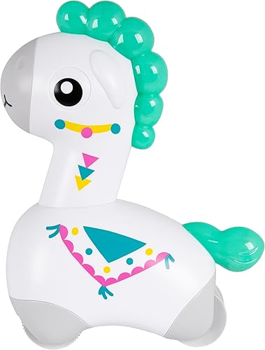 Playgro Light Me Up Push and Go - Llama, juguete sensorial de desarrollo para niños de 1 a 3 años