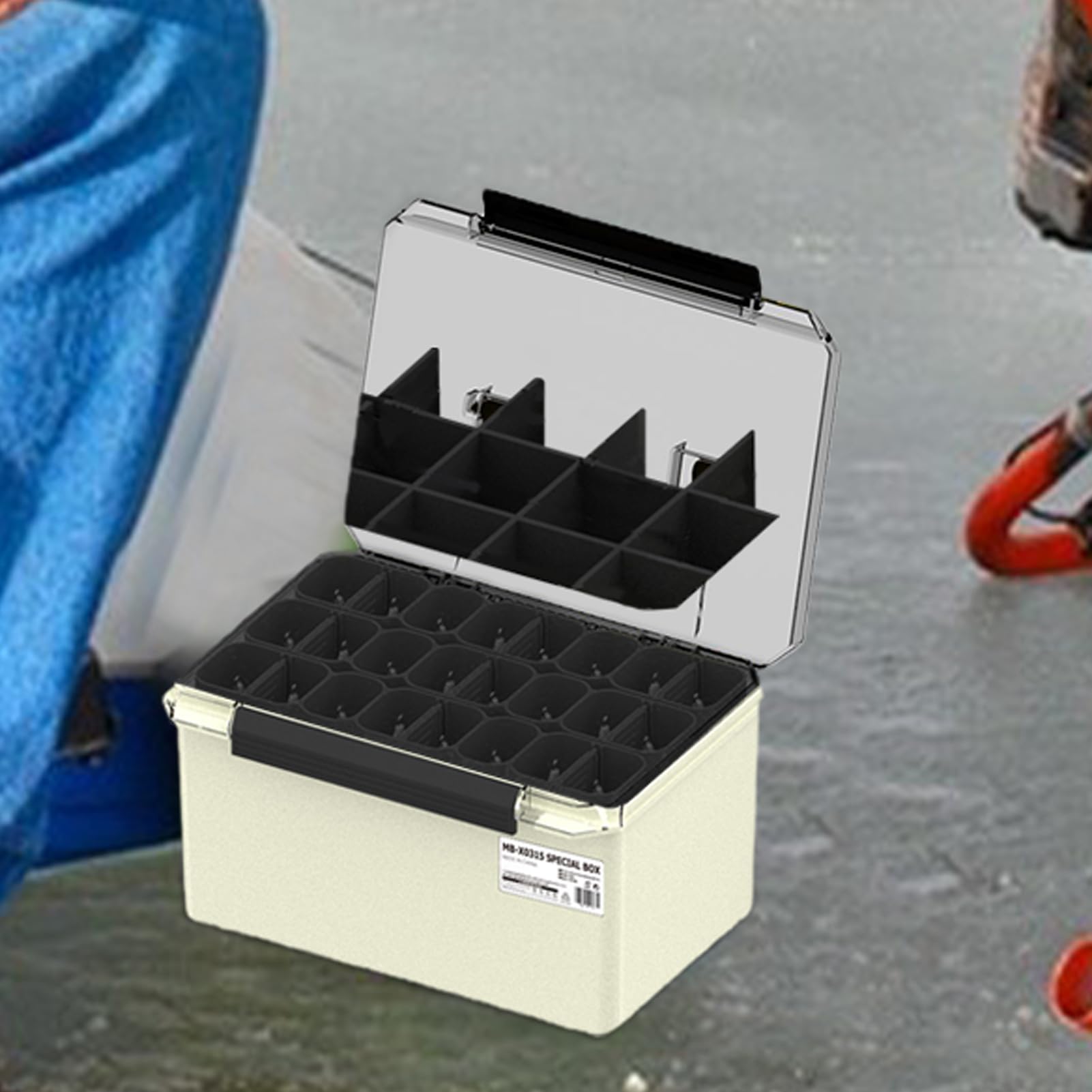 Organizer für Angelköder, Köderbox – Organizer für Angelbox, Box für Köder für Tintenfische, Organizer zur Aufbewahrung von Ausrüstung