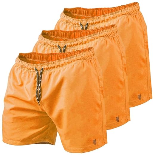 Kit 3 Short Masculino Tactel Piscina Praia Bermuda de Academia Masculino Corrida MP